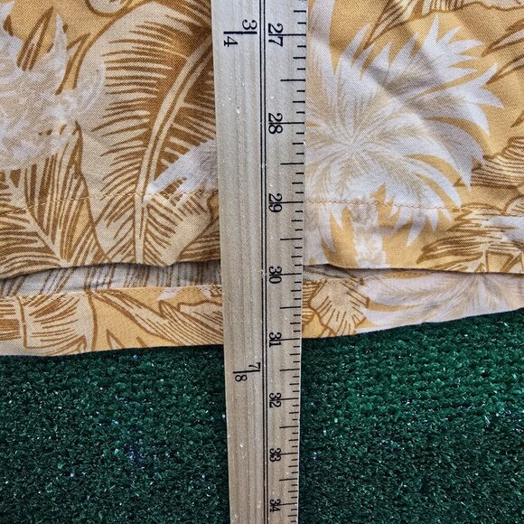 Bermuda Casual by Haband Hawaiian Shirt Mens Large Orange Button Up Tropical - Picture 6 of 8